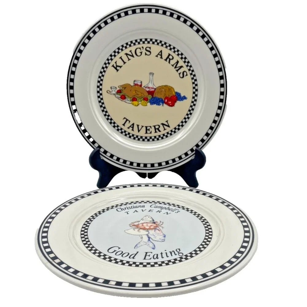 2 WILLIAMSBURG Tavern's Luncheon Plates by Homer Laughlin 9